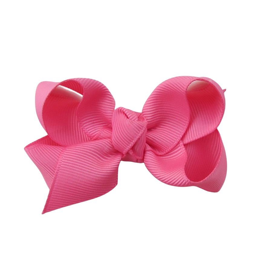 3 IN Hot Pink Solid Hair Bows