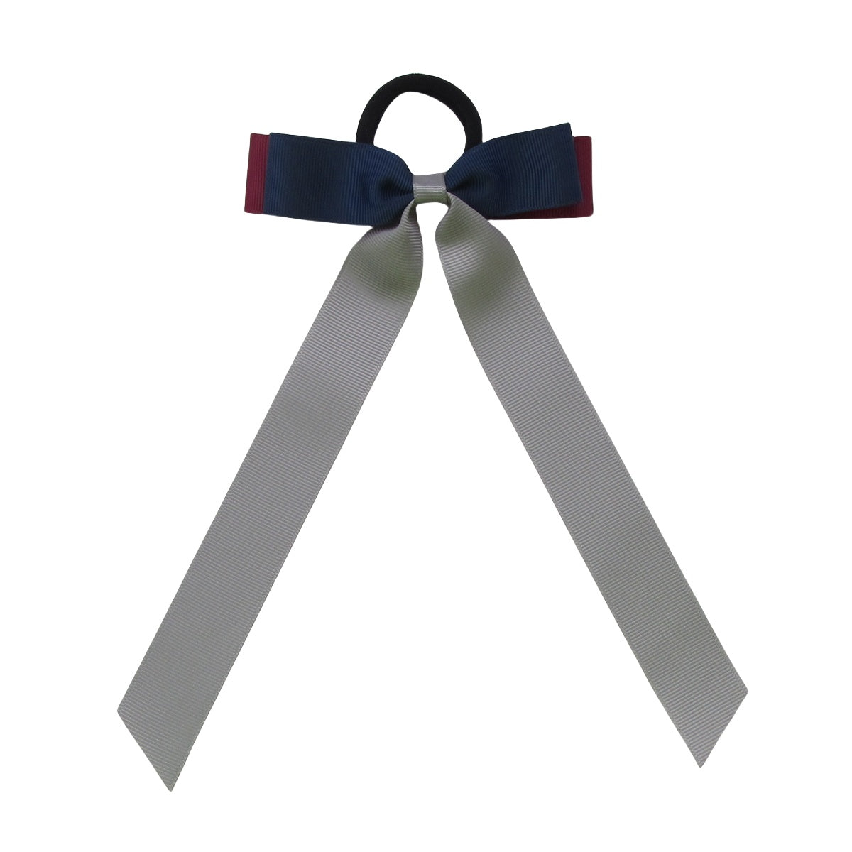 Navy,Wine and Silver Streamer Bows