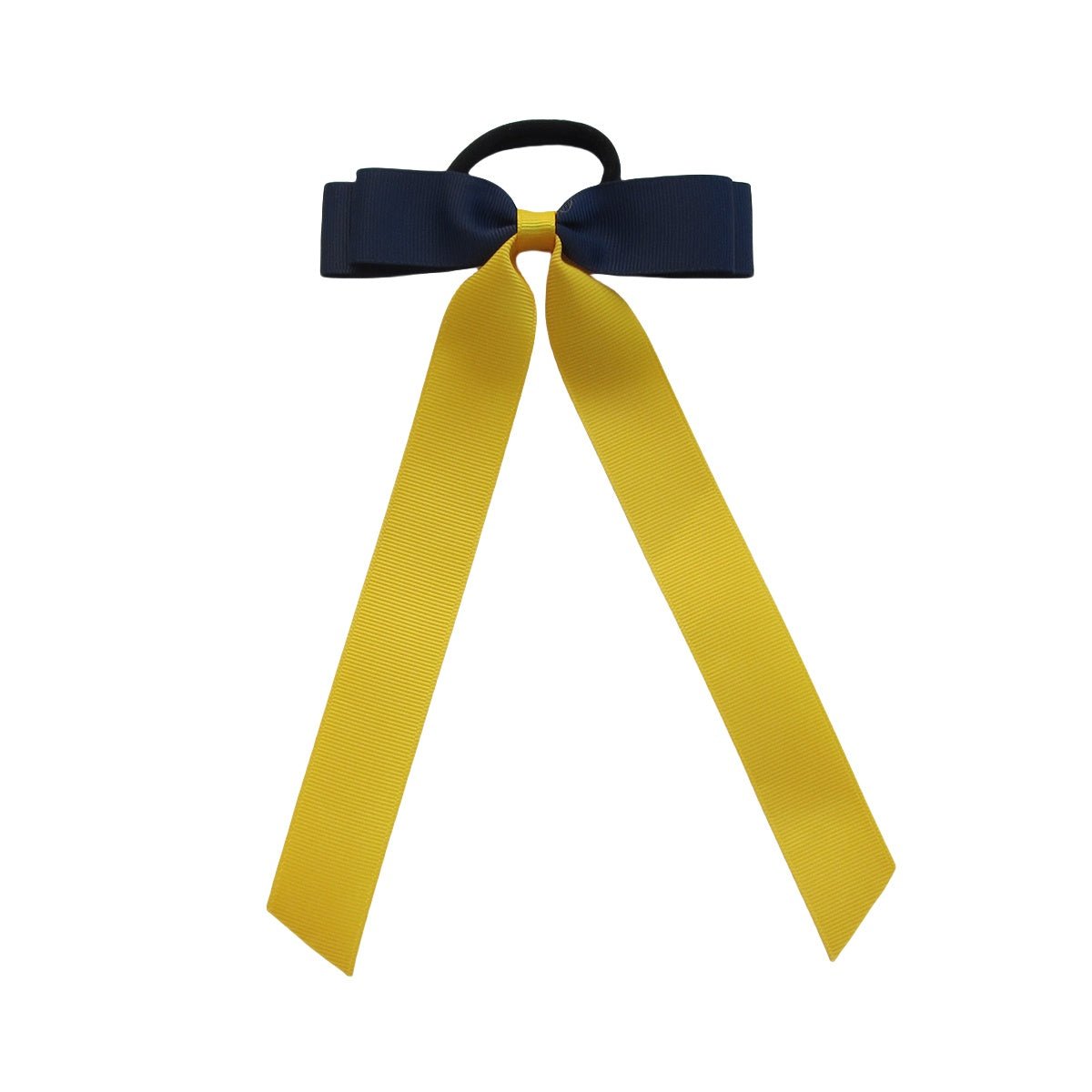 Navy and Maize Streamer Bows