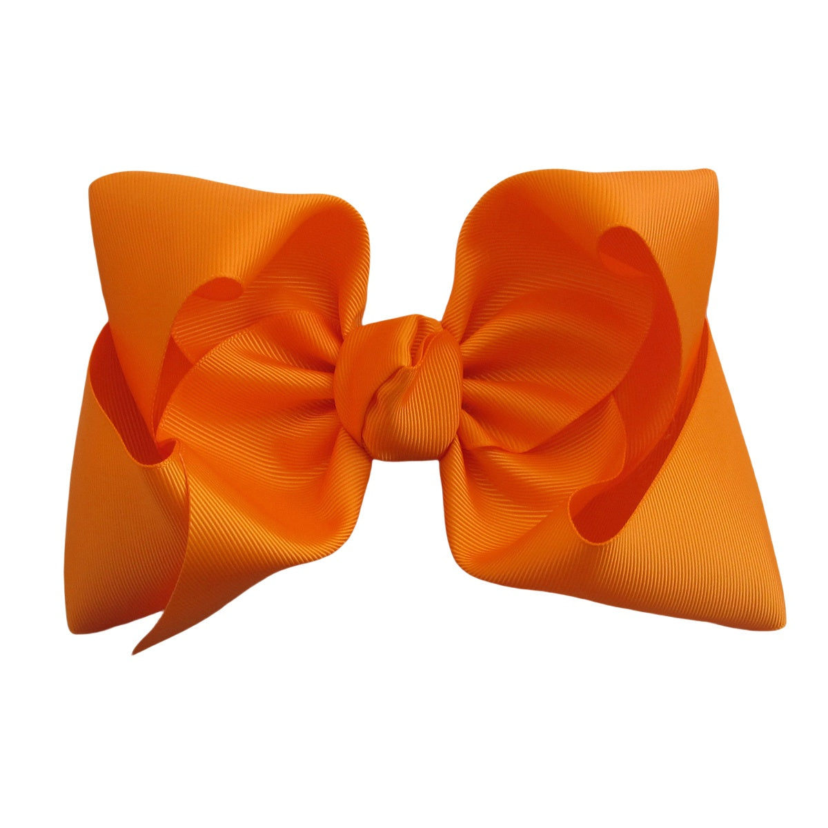 7.5 IN Tangerine Mega Bow Single Layer