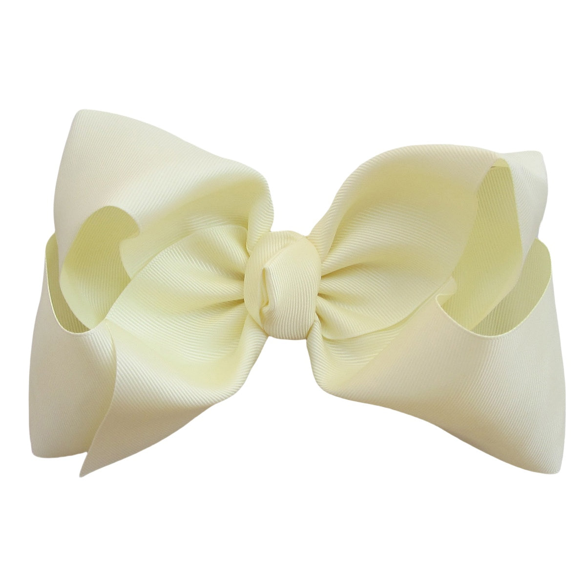 7.5 IN Lvory Mega Bow Single Layer