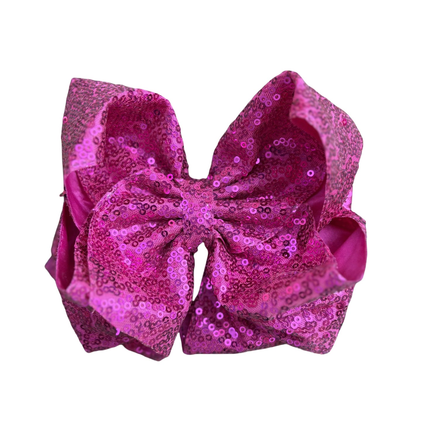 7 IN Azalea Sequin Double Layer Boutique Hair Bows