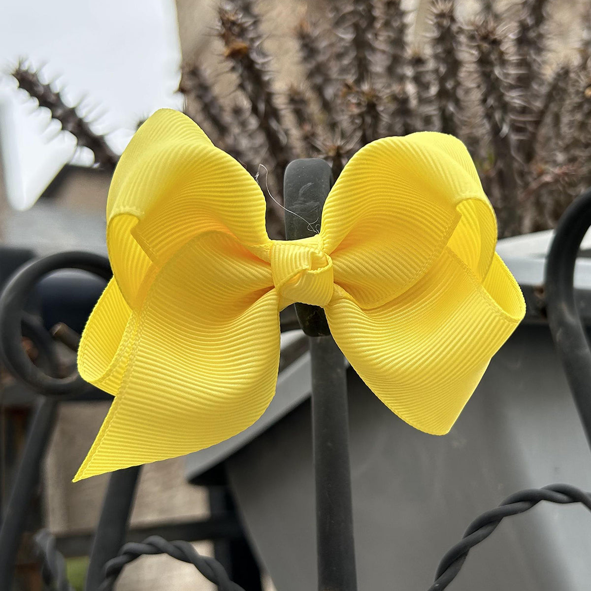 3 inch Yellow hair bow