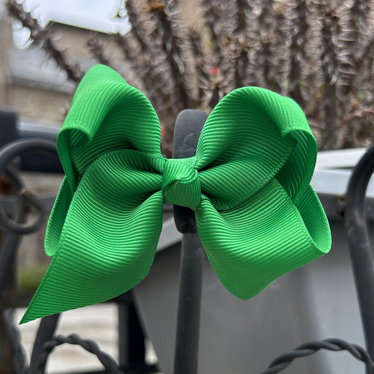 3 inch Green hair bow