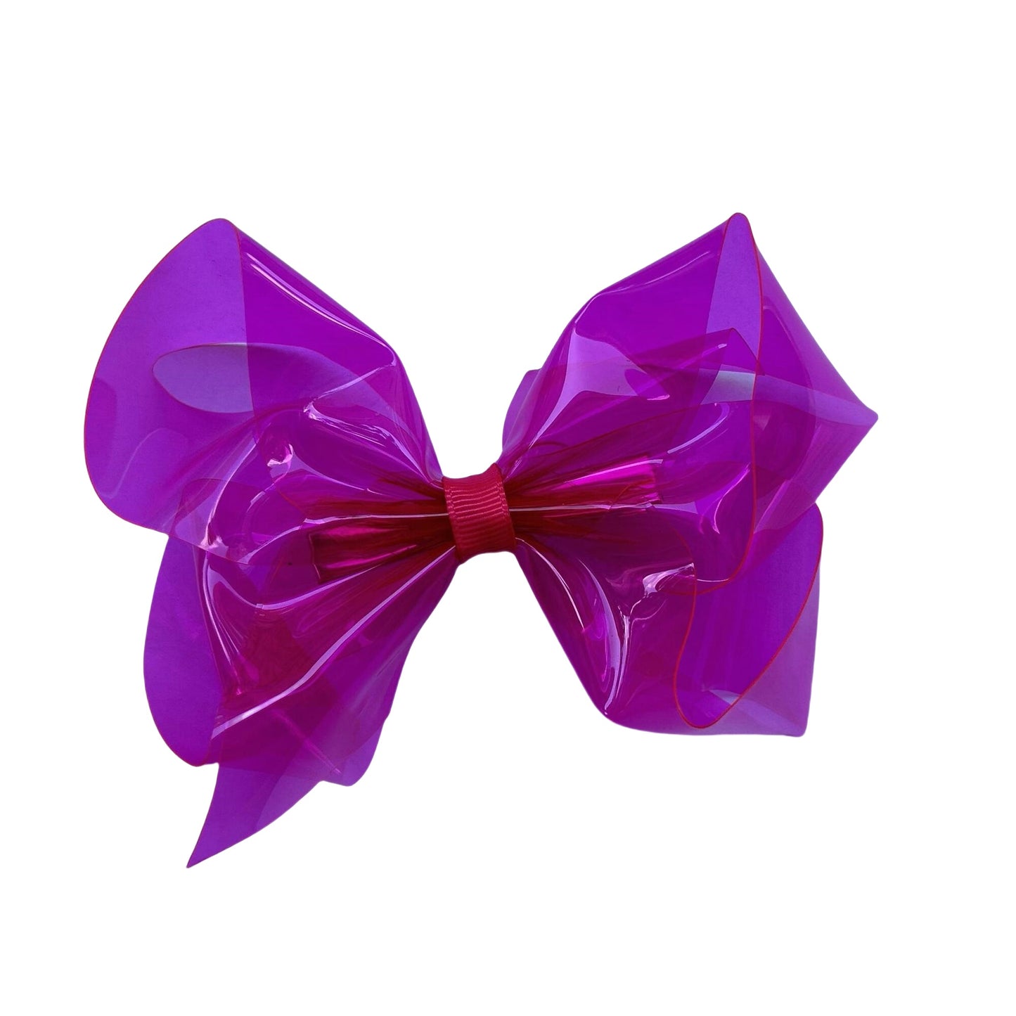 4.5 IN Purple Plastic Hair Bows