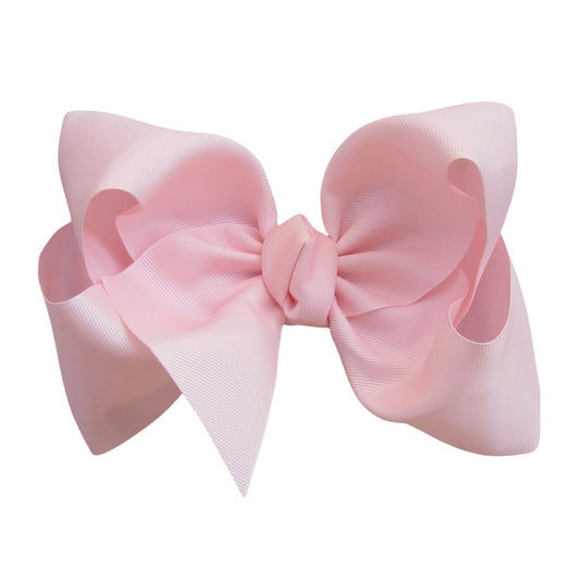 7.5 IN Pearl Pink Mega Bow Single Layer