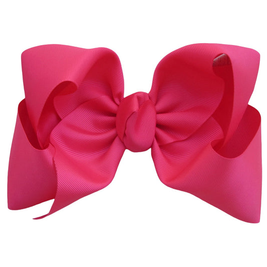 7.5 IN Shocking Pink Mega Bow Single Layer
