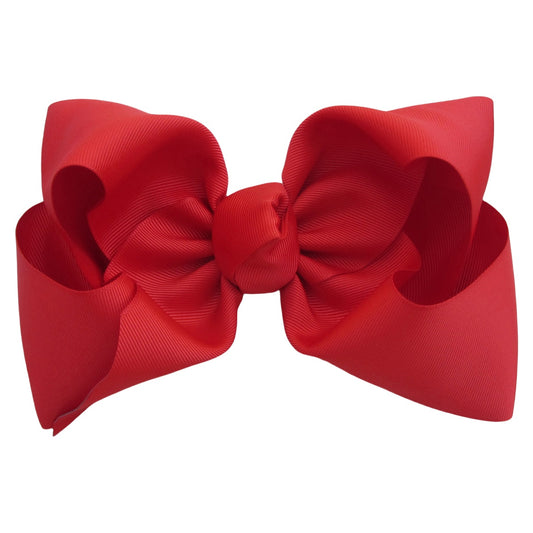 7.5 IN Red Mega Bow Single Layer