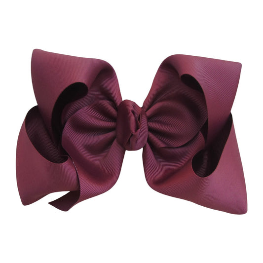 7.5 IN Burgungy Mega Bow Single Layer