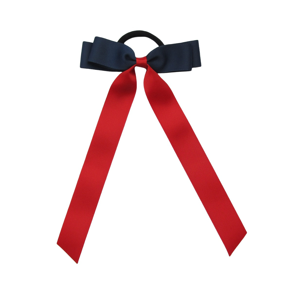 Navy and Red Streamer Bows