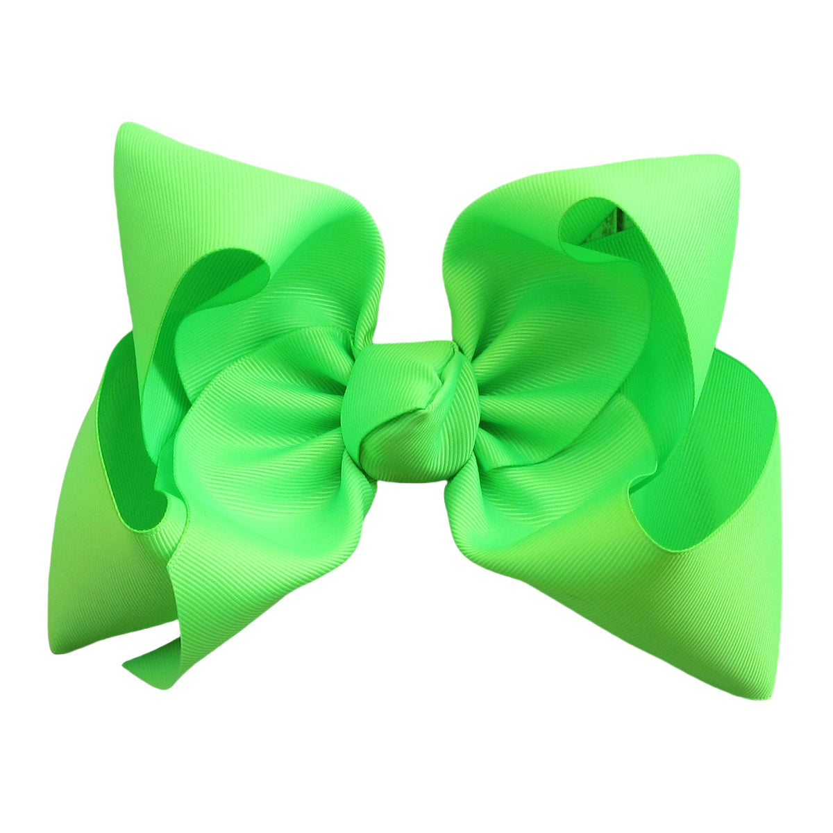 7.5 IN Acid Green Mega Bow Single Layer