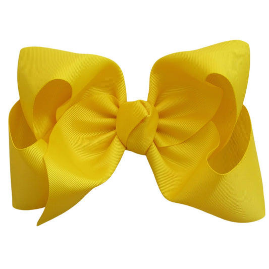 7.5 IN Daffodil Mega Bow Single Layer