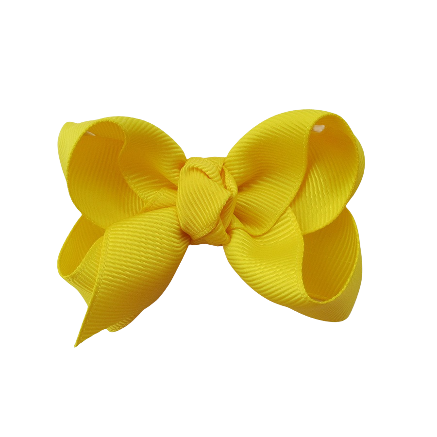 3 IN Daffodil Solid Hair Bows