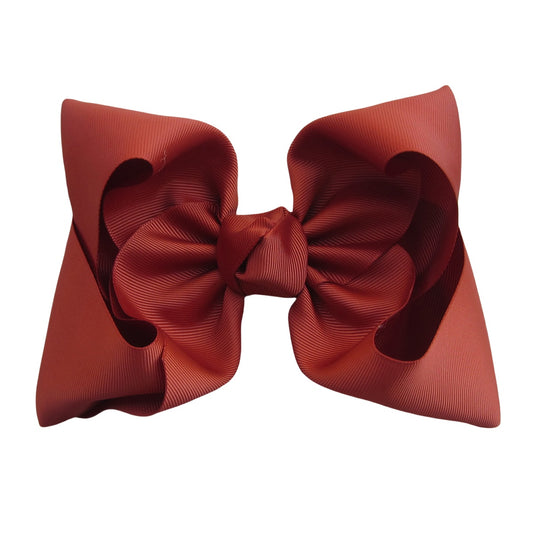 7.5 IN Rust Mega Bow Single Layer
