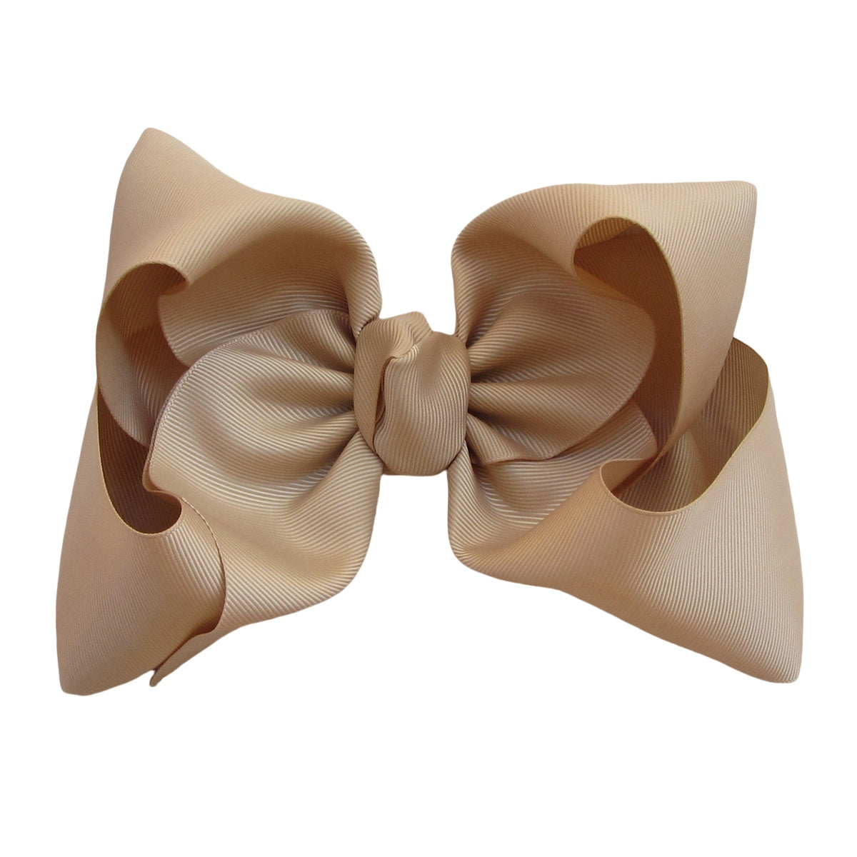 7.5 IN Tan Mega Bow Single Layer