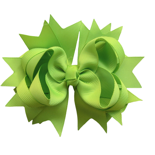 5 IN Green Boutique Hair Bows