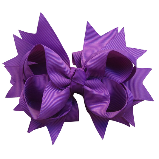 5 IN Purple Boutique Hair Bows