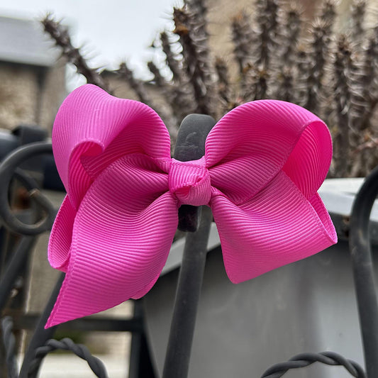 3 inch Rose pink hair bow