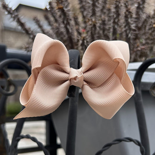 3 inch Tan hair bow