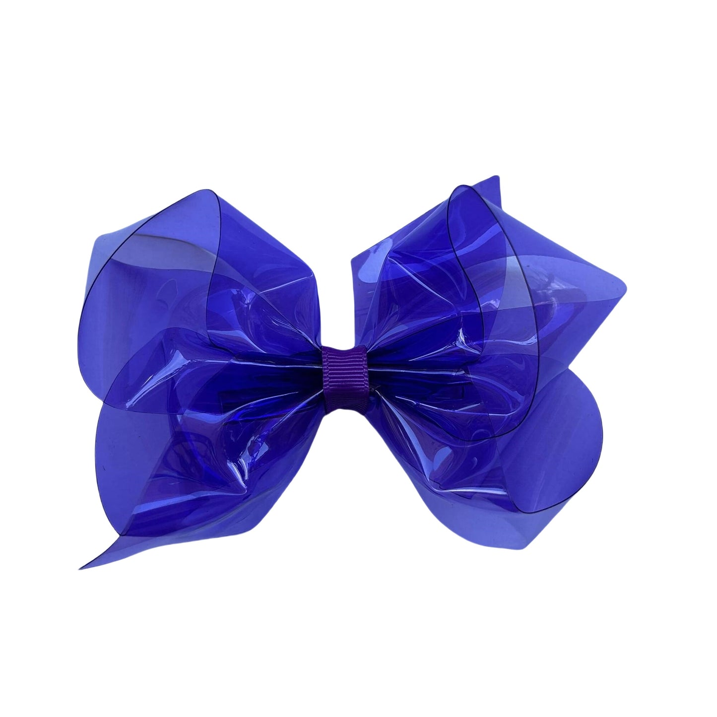 4.5 IN Cobalt Plastic Hair Bows